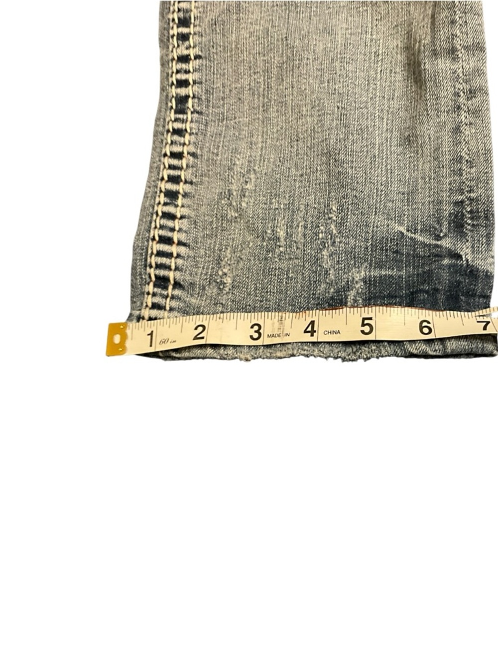 Rock Revival Susan Straight Leg Jeans Size 27 Light Wash Denim EUC - Picture 16 of 16
